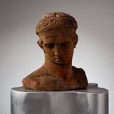 Stone bust of the thinker