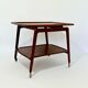Scandinavian teak trolley on wheels, Arne Hovmand for Mogens Kold