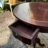 Table table vintage mahogany wood pedestal table