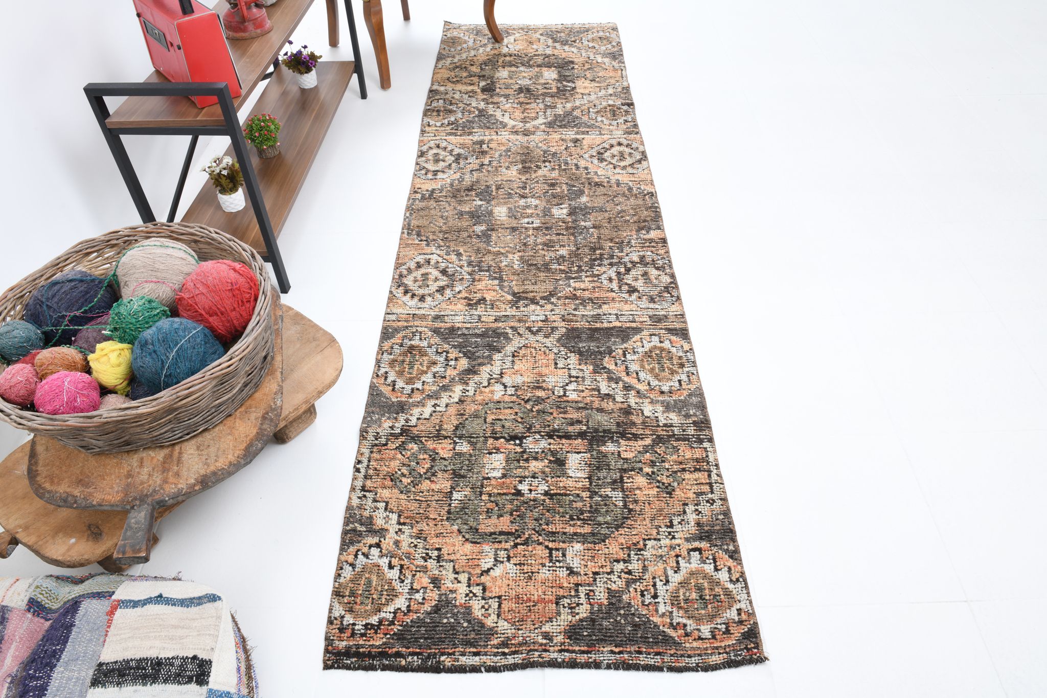 292x80cm bohemian vintage runner rug