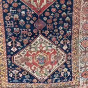 Ancient Persian carpet ghashghai 120x212cm