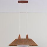 Teak/rope suspension - Temde Leuchten 1960
