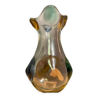 Vase arlequin en cristal murano venise.