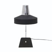 Table lamp in chrome metal and painted black by Seminara, 1960s.