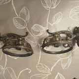 Appliques murales french vintage laiton