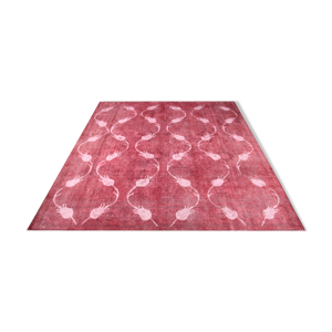 tapis persan rouge fait