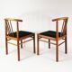 Ensemble de 6 chaises en teck, style Mid-Century, Danemark, années 1970.