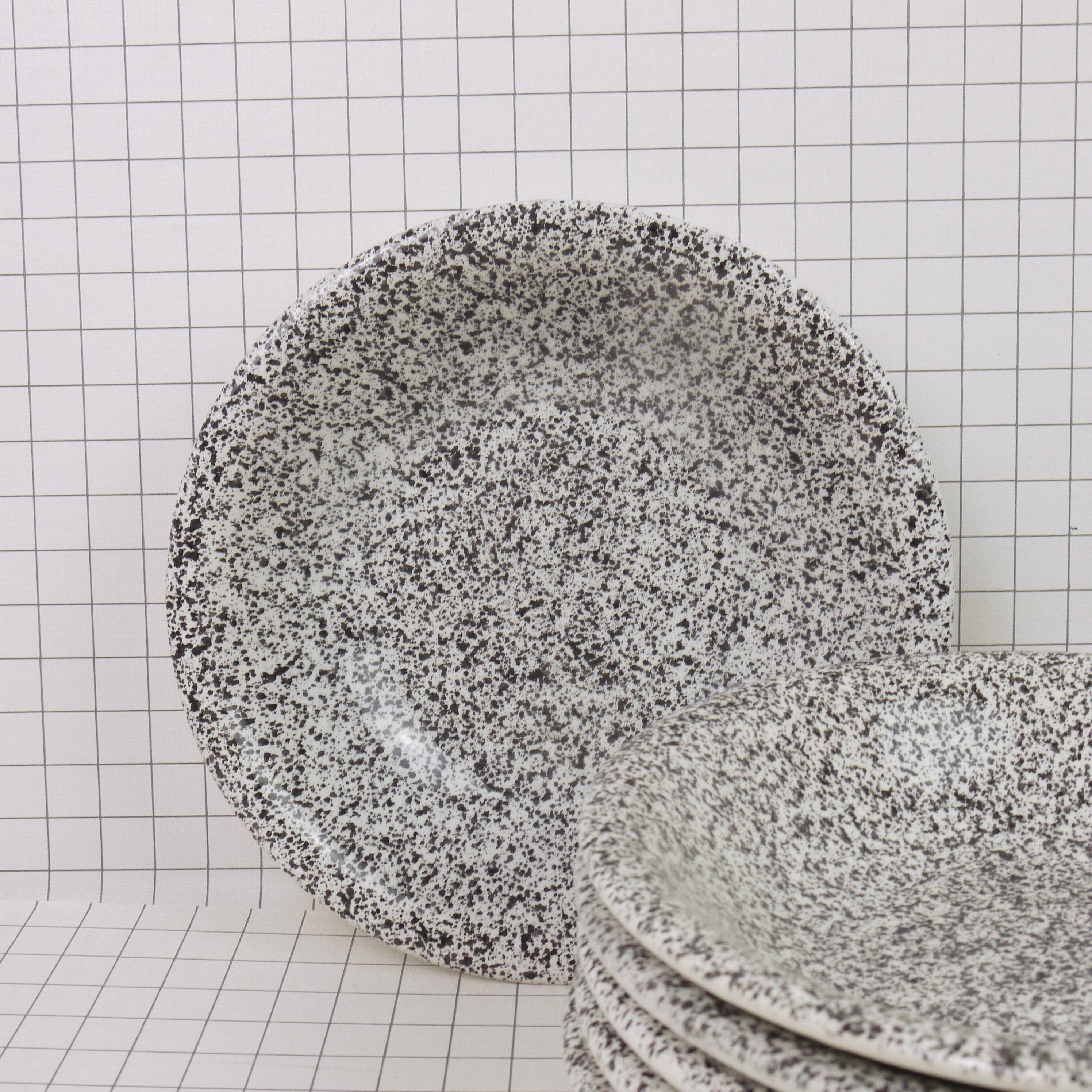 Six plates ceramica dalia soup