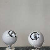 Pair of 1960s eyeball wall lights