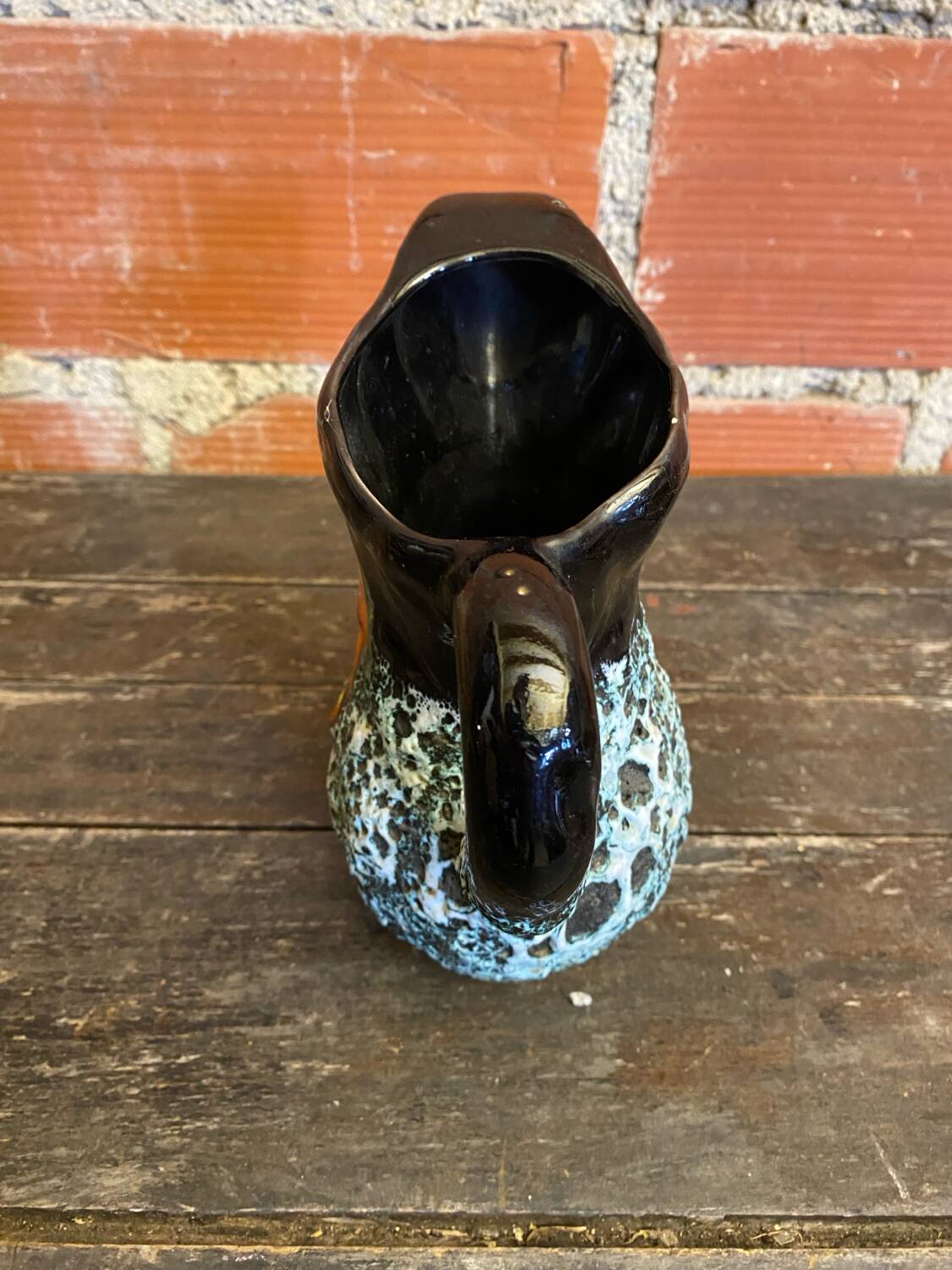 Old Pichet VALLAURIS Fat Lava Polychrome Ceramic Vintage