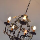 Lustre ceiling design flowers of the 60s art nouveau