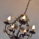 Lustre ceiling design flowers of the 60s art nouveau