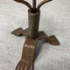 Rose shaped metal candle holder