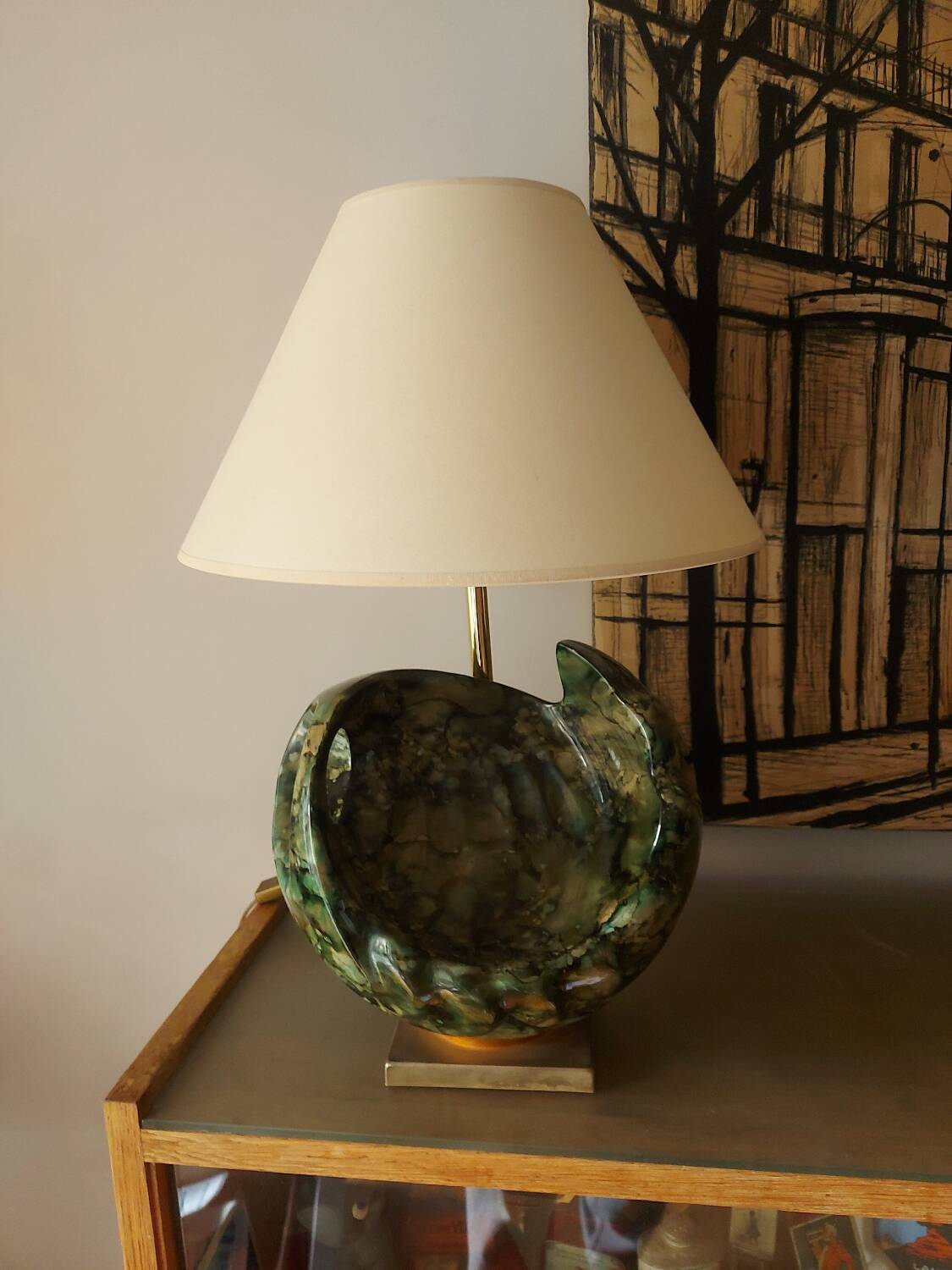 80's Neptune ceramic lamp