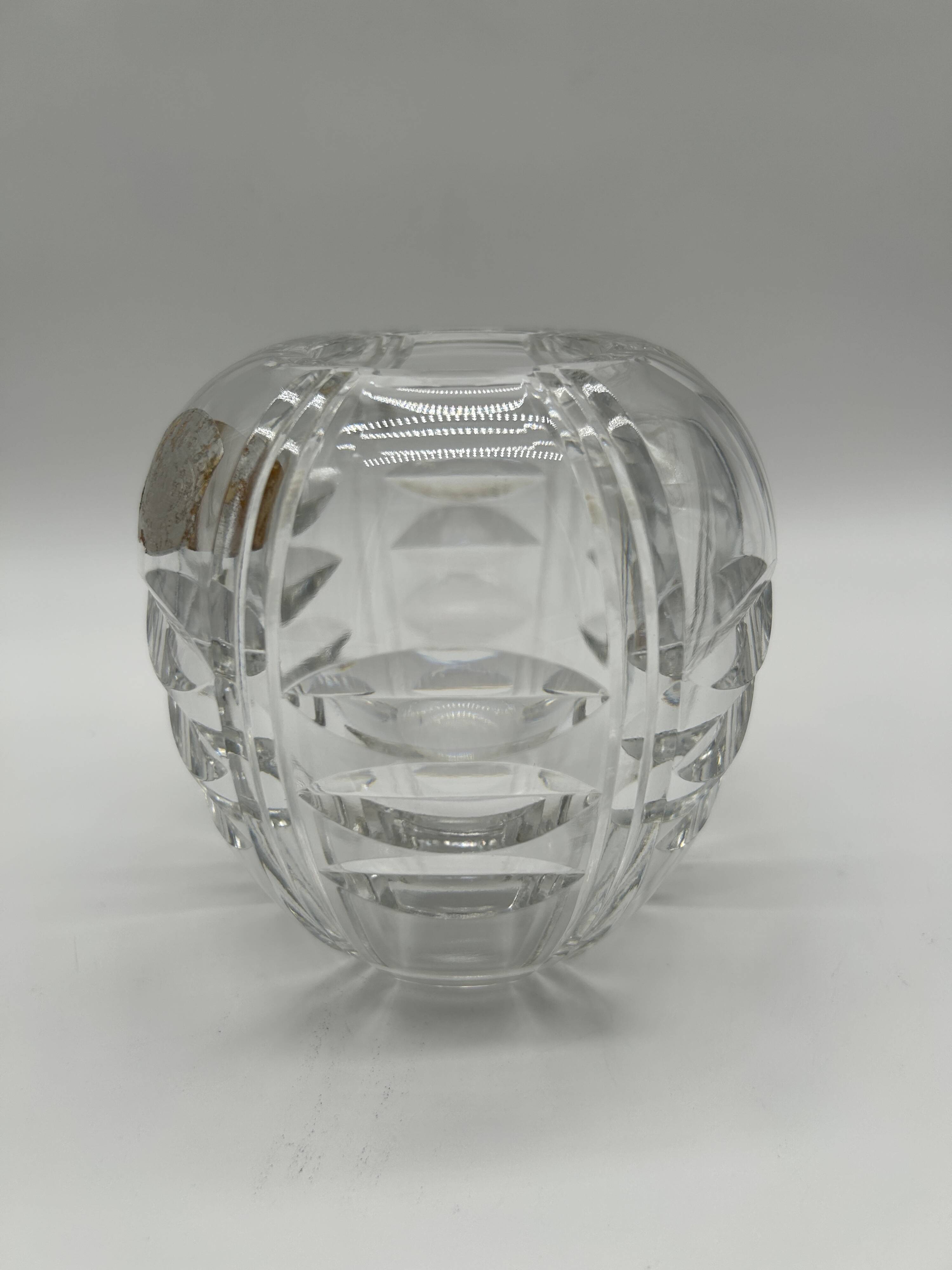 Val saint-lambert crystal vase "redex"