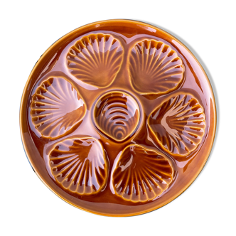 Set of 4 oyster plates