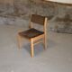 1970 wood and velvet chair
