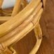 Vintage rattan ottoman from the 70s
