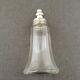 Glass sugar sprinkler and silver metal