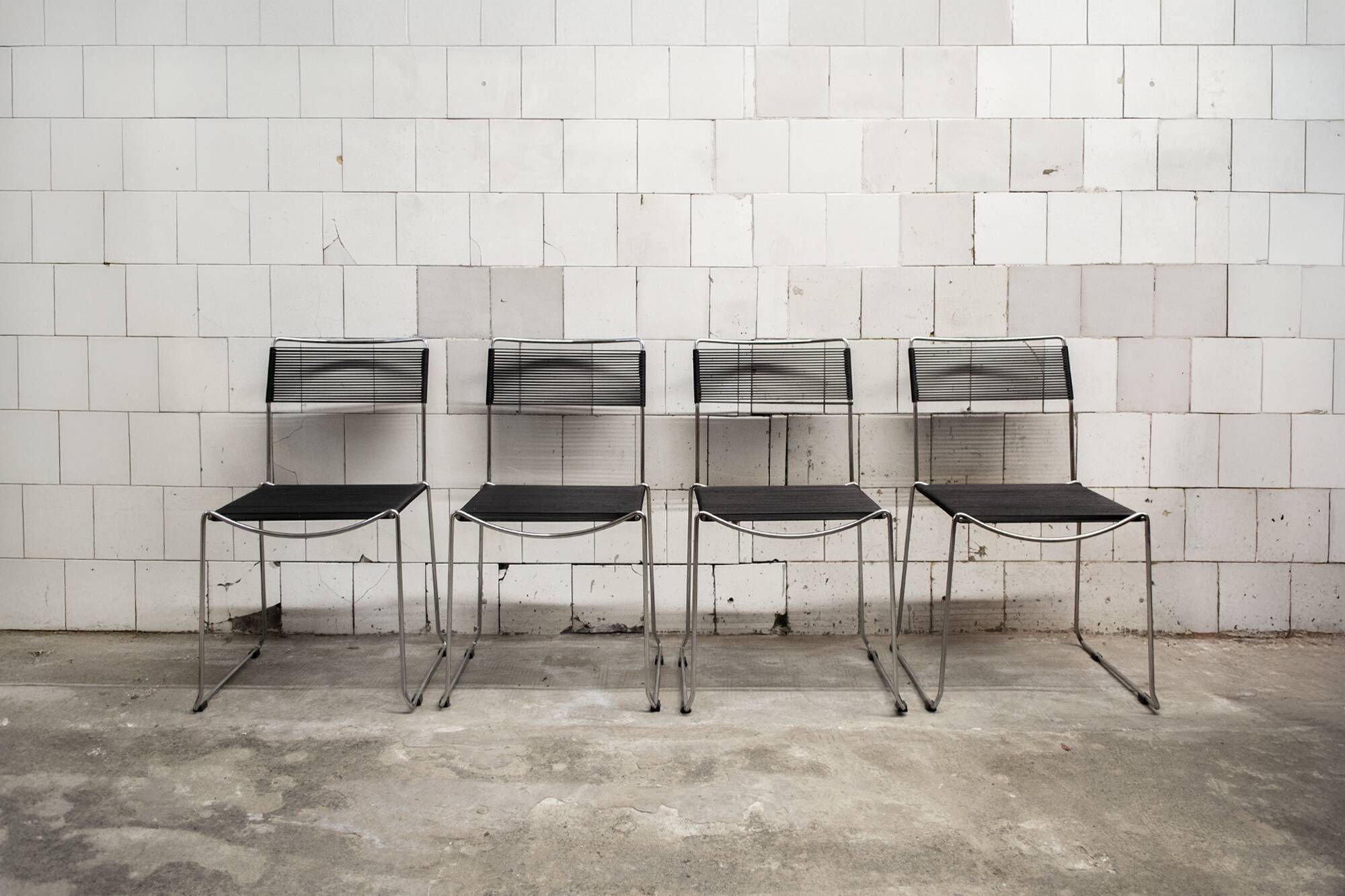 Spaghetti Chairs by Giandomenico Belotti for Alias, 1979, Set of 4