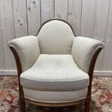 Bergère époque Art Déco en acajou