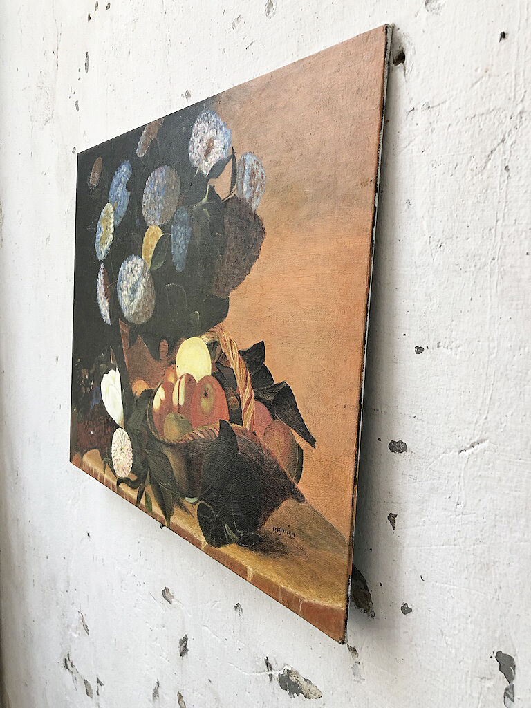 Canvas oil fruit and flowers