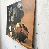 Canvas oil fruit and flowers