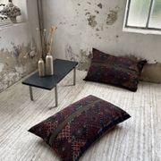 Pair of vintage XXL Kilim cushions