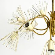 Beautiful brass chandelier by Emil Stejnar for Rupert Nikoll