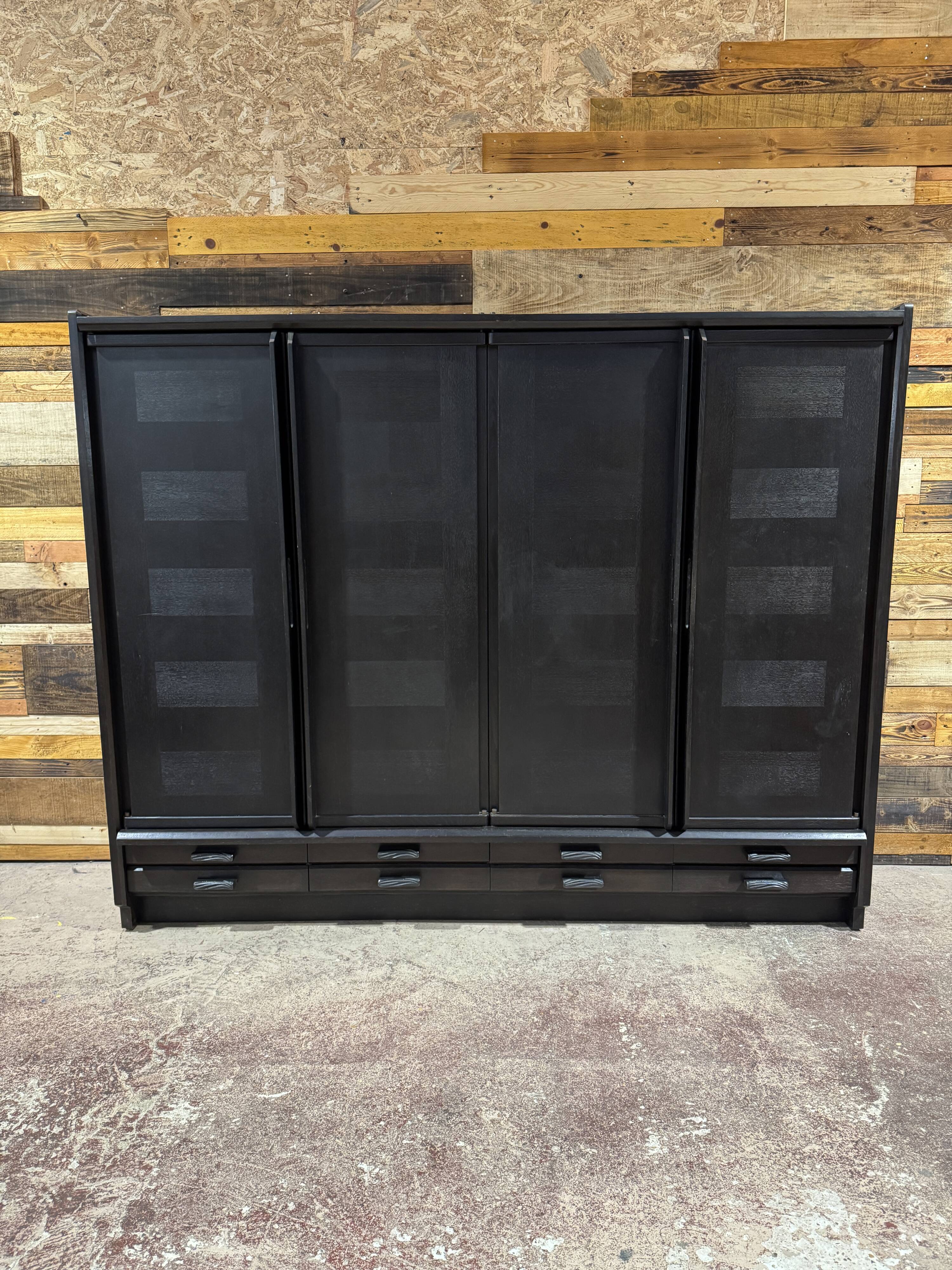 Oak wardrobe by Guillerme & Chambron