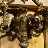 Pair of LXV style gilt bronze wall lights