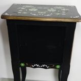 Vintage floral pattern bedside table