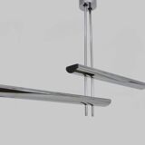 French Crown Halogen Pendant Chandelier from Maison Lucien Gau LG, 1980s