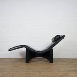 Fauteuil lounge réglable en cuir italien