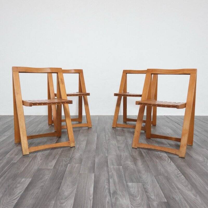 Trieste Chairs by Aldo Jacober for Alberto Bazzani, 1960s, Set of 4