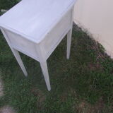 Old painted bedside shabby chic louis XVI style