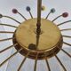 XL brass spider chandelier, 1950s