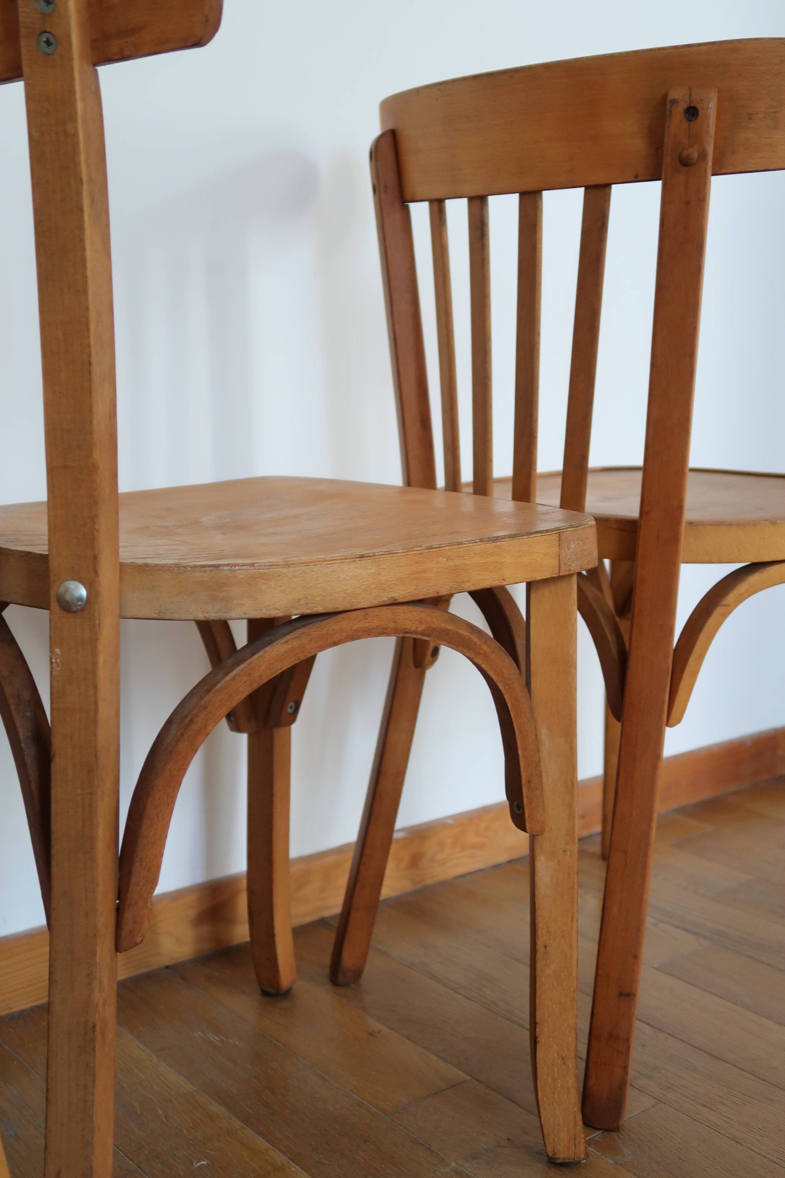 4 vintage bistro chairs