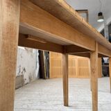 Oak and pine farmhouse console table