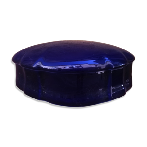 Boite en porcelaine bleu