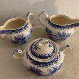Villeroy and Boch Burgenland blue and white sugar and milk pots