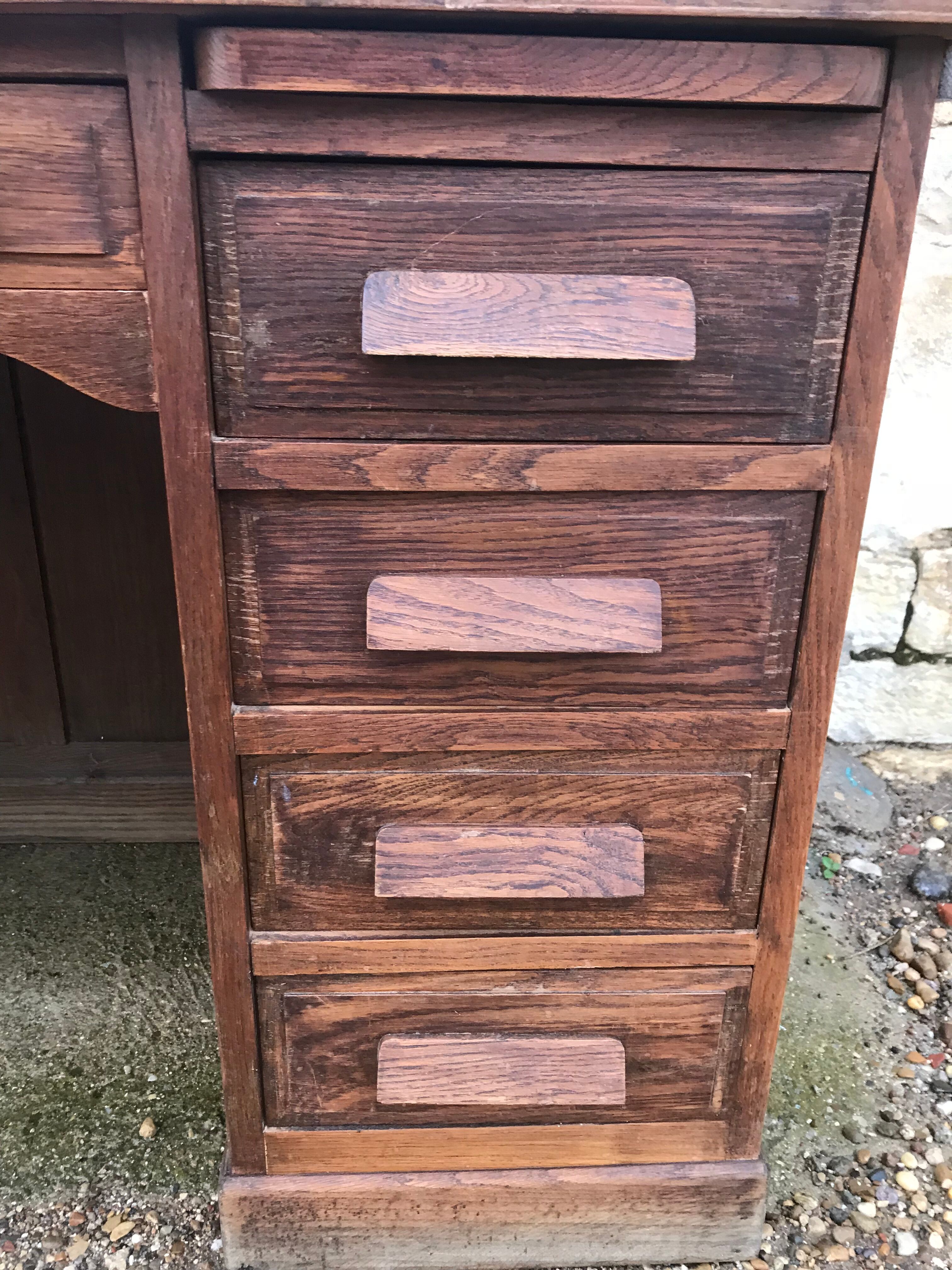 Desk administrative oak 1950