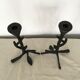 Pair of candle holders branch