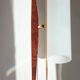 Modernist adjustable wall lights in teak and brass – 1950