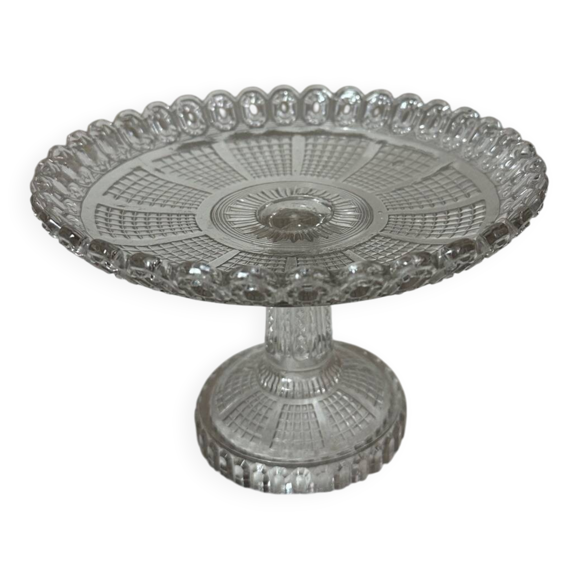 Glass fruit bowl, circa 1900