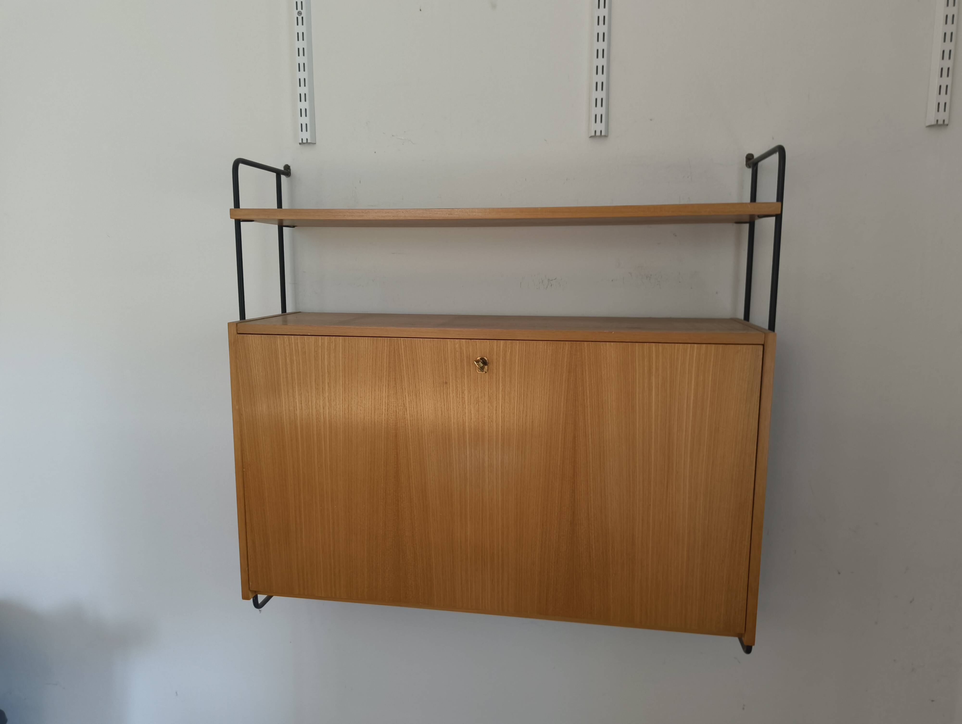 wall shelf unit secretary desk by Ernst Dieter Hilker for Omnia, 60s