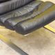 COR "Sinus" Chaise Longue Cantilever – Cuir Noir & Acier (1976)