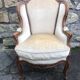 Fauteuil bergère à oreilles Louis XV