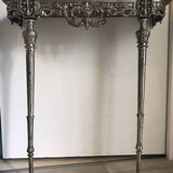 Console en marbre et métal ciselé