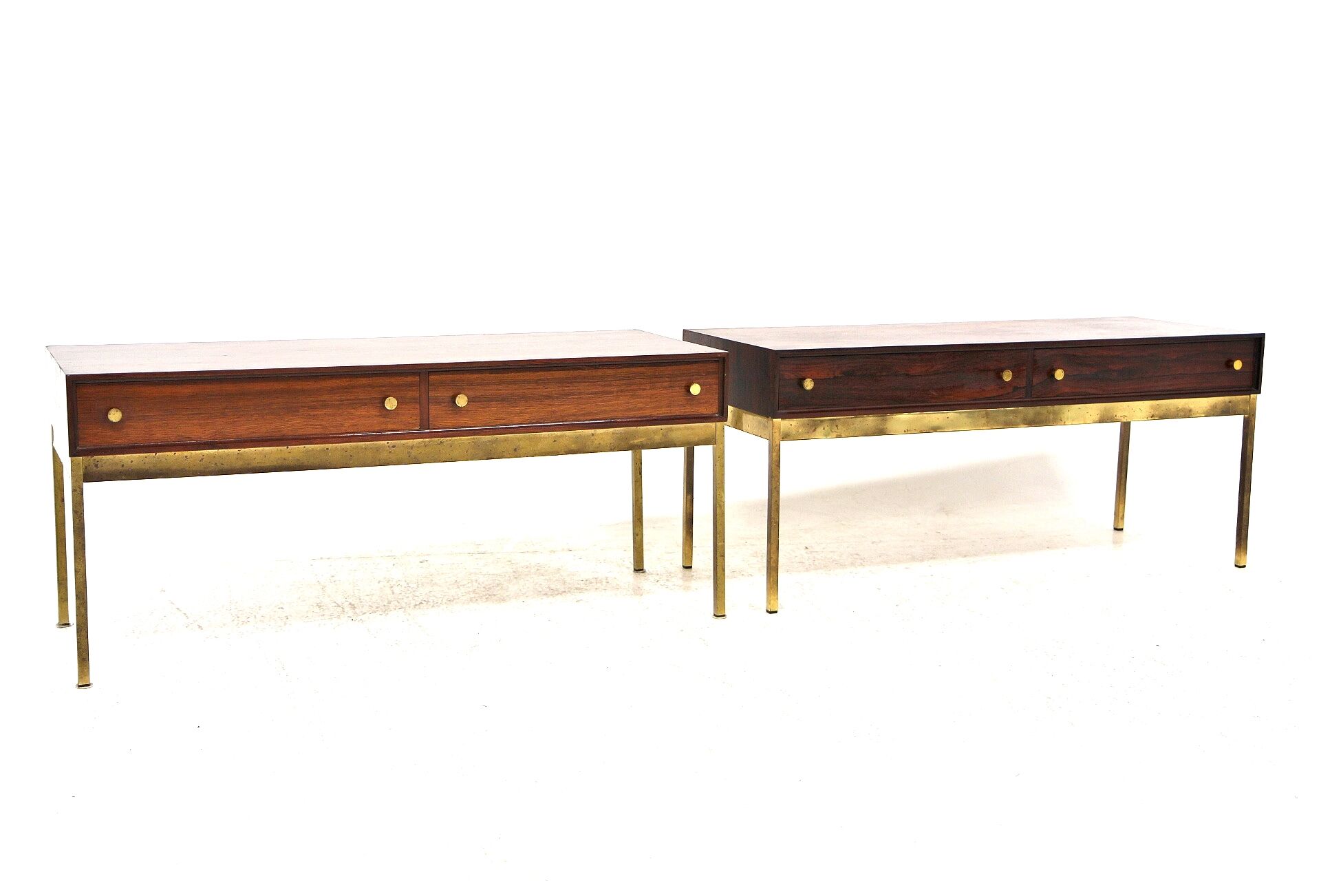 Set of 2 rosewood consoles, Poul Nørreklit, Denmark, 1970